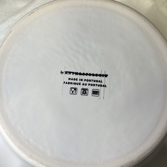 Anthropologie Matte Latte Serving Bowl NEW without box white - Picture 8 of 11